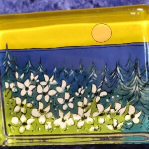 Iso Iittala lasikortti Heljä Liukko-Sundström 1995 " Lämpö auringon"